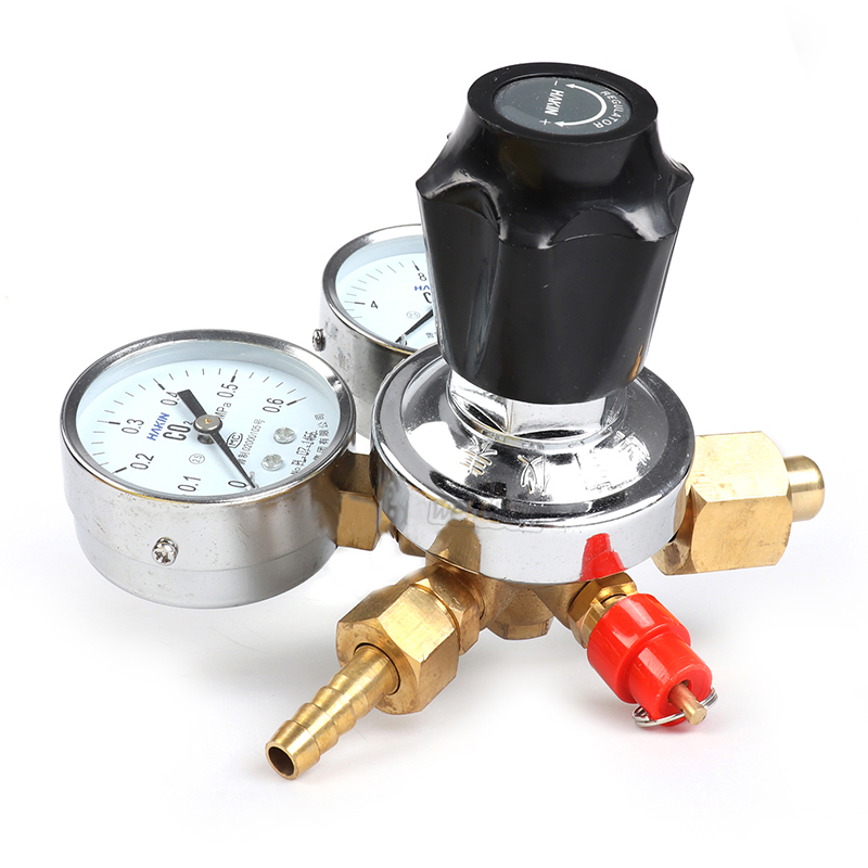 Homebrew CO2 Cylinders Pressure Regulator, Dual Gauge CO2 Gas Regulator ...