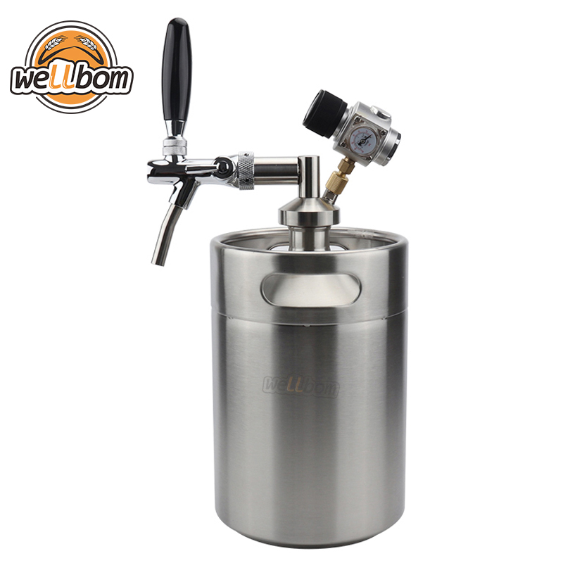 5L Homebrew Keg System Kit for Home Brew Beer with Beer Dispensor Mini ...