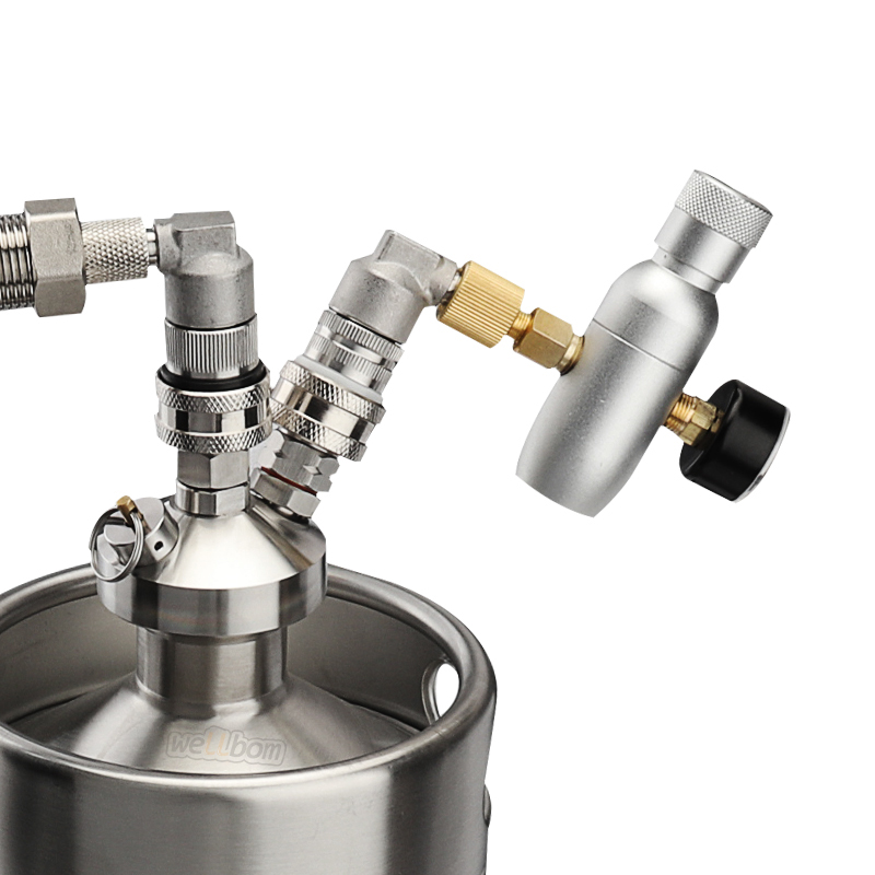 Stainless Steel Beer Dispenser 3.6L128oz Mini CO2 Regulator Beer Keg ...